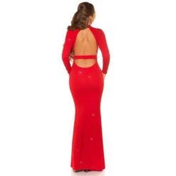 Bodenlanges Damen Glitzer-Abendkleid Red-Carpet Look Rot 9 Bodenlanges Damen Glitzer-Abendkleid Red-Carpet Look Rot -Günstiges Moden Funke Geschäft bodenlanges damen glitzer abendkleid red carpet look rot3