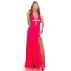 Bodenlanges Glamour Abendkleid Mit Sexy Ausschnitt Neon Pink 1 Bodenlanges Glamour Abendkleid Mit Sexy Ausschnitt Neon Pink -Günstiges Moden Funke Geschäft bodenlanges glamour abendkleid mit sexy ausschnitt neon pink
