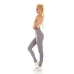 Damen High Waist Sport Leggings Mit Muster Grau 14 Damen High Waist Sport Leggings Mit Muster Grau -Günstiges Moden Funke Geschäft damen high waist sport leggings mit muster grau6