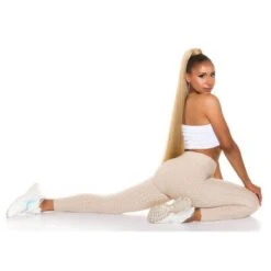 Damen High Waist Sporthose Sport Leggings Beige 13 Damen High Waist Sporthose Sport Leggings Beige -Günstiges Moden Funke Geschäft damen high waist sporthose sport leggings beige6