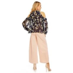 Damen Langarm Plissee Bluse Aus Chiffon Mit Blumen Marine 9 Damen Langarm Plissee Bluse Aus Chiffon Mit Blumen Marine -Günstiges Moden Funke Geschäft damen langarm plissee bluse aus chiffon mit blumen marine4
