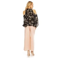 Damen Langarm Plissee Bluse Aus Chiffon Mit Blumen Schwarz 9 Damen Langarm Plissee Bluse Aus Chiffon Mit Blumen Schwarz -Günstiges Moden Funke Geschäft damen langarm plissee bluse aus chiffon mit blumen schwarz4