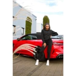 Damen Loungewear-Set Hoodie + Hose Jogginganzug Schwarz 15 Damen Loungewear-Set Hoodie + Hose Jogginganzug Schwarz -Günstiges Moden Funke Geschäft damen loungewear set hoodie hose jogginganzug schwarz7