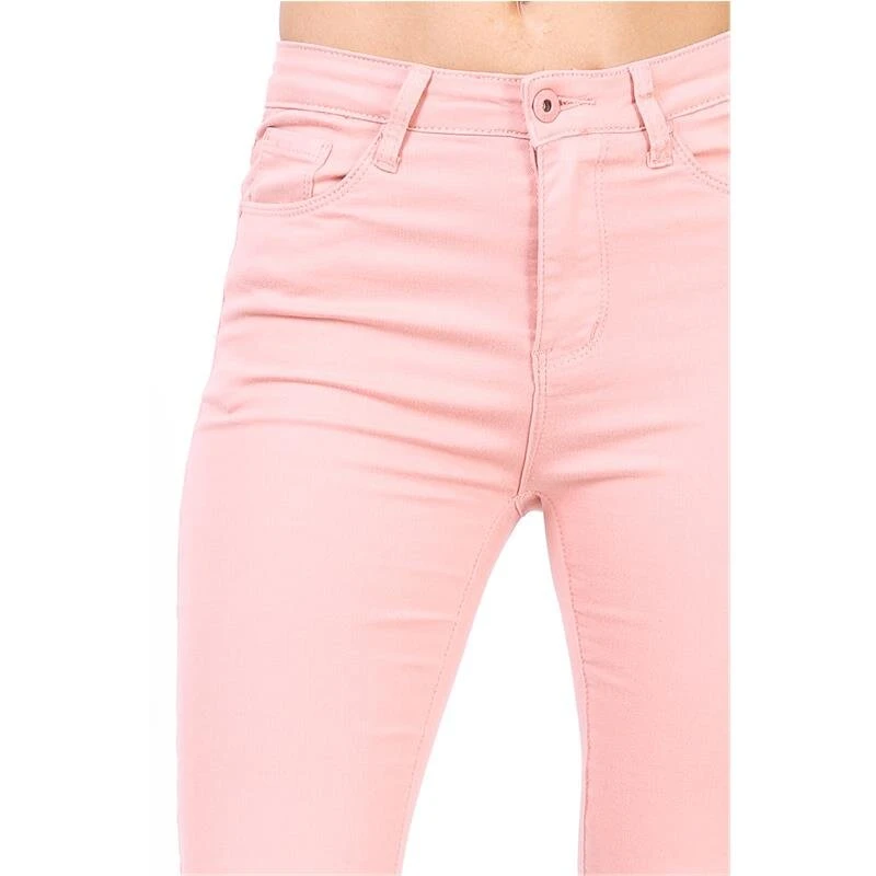 Damen Skinny Stretch Jeans Röhrenjeans Rosa 6 Damen Skinny Stretch Jeans Röhrenjeans Rosa – Bild 4