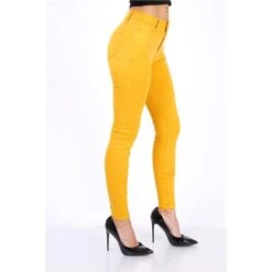 Damen Skinny Stretch Jeans Röhrenjeans Senfgelb 9 Damen Skinny Stretch Jeans Röhrenjeans Senfgelb -Günstiges Moden Funke Geschäft damen skinny stretch jeans roehrenjeans senfgelb3