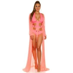 Damen Strand Kimono Lang Aus Chiffon Strandkleid Neon Coral 12 Damen Strand Kimono Lang Aus Chiffon Strandkleid Neon Coral -Günstiges Moden Funke Geschäft damen strand kimono lang aus chiffon strandkleid neon coral5
