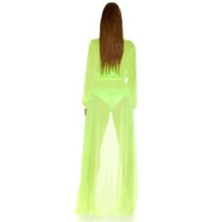 Damen Strand Kimono Lang Aus Chiffon Strandkleid Neon Grün 9 Damen Strand Kimono Lang Aus Chiffon Strandkleid Neon Grün -Günstiges Moden Funke Geschäft damen strand kimono lang aus chiffon strandkleid neon gruen3