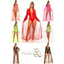 Damen Strand Kimono Lang Aus Chiffon Strandkleid Rot 11 Damen Strand Kimono Lang Aus Chiffon Strandkleid Rot -Günstiges Moden Funke Geschäft damen strand kimono lang aus chiffon strandkleid rot5