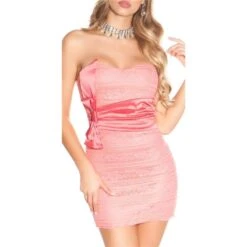 Edles Damen Bandeau Abendkleid Minikleid Aus Spitze Coral 13 Edles Damen Bandeau Abendkleid Minikleid Aus Spitze Coral -Günstiges Moden Funke Geschäft edles damen bandeau abendkleid minikleid aus spitze coral6