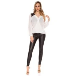Elegante Damen Langarm Chiffon Bluse Mit Häkelspitze Weiß 11 Elegante Damen Langarm Chiffon Bluse Mit Häkelspitze Weiß -Günstiges Moden Funke Geschäft elegante damen langarm chiffon bluse mit haekelspitze weiss4