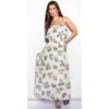 Elegantes Bandeau Maxikleid Mit Volants Und Blumen Weiß 1 Elegantes Bandeau Maxikleid Mit Volants Und Blumen Weiß -Günstiges Moden Funke Geschäft elegantes bandeau maxikleid mit volants und blumen weiss