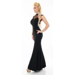 Glamouröses Bodenlanges Gala Abendkleid Mit Chiffon Schwarz 11 Glamouröses Bodenlanges Gala Abendkleid Mit Chiffon Schwarz -Günstiges Moden Funke Geschäft glamouroeses bodenlanges gala abendkleid mit chiffon schwarz4