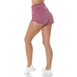 Kurze Damen Gym Shorts Sporthose "SPORT" Bordeaux -Günstiges Moden Funke Geschäft kurze damen gym shorts sporthose sport bordeaux6