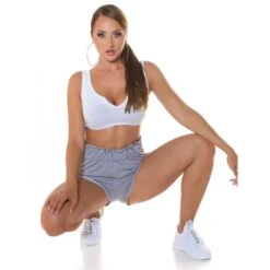 Kurze Damen Gym Shorts Sporthose "SPORT" Hellgrau 16 Kurze Damen Gym Shorts Sporthose "SPORT" Hellgrau -Günstiges Moden Funke Geschäft kurze damen gym shorts sporthose sport hellgrau6