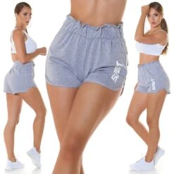 Kurze Damen Gym Shorts Sporthose "SPORT" Hellgrau 18 Kurze Damen Gym Shorts Sporthose "SPORT" Hellgrau -Günstiges Moden Funke Geschäft kurze damen gym shorts sporthose sport hellgrau8