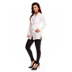 Lange Damen Tunika Bluse Aus Chiffon Mit Gürtel Weiß 7 Lange Damen Tunika Bluse Aus Chiffon Mit Gürtel Weiß -Günstiges Moden Funke Geschäft lange damen tunika bluse aus chiffon mit guertel weiss3