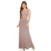 Langes Goddess-Look Maxi-Abendkleid Mit Cut-Outs Cappuccino 1 Langes Goddess-Look Maxi-Abendkleid Mit Cut-Outs Cappuccino -Günstiges Moden Funke Geschäft langes goddess look maxi abendkleid mit cut outs cappuccino