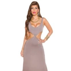 Langes Goddess-Look Maxi-Abendkleid Mit Cut-Outs Cappuccino 11 Langes Goddess-Look Maxi-Abendkleid Mit Cut-Outs Cappuccino -Günstiges Moden Funke Geschäft langes goddess look maxi abendkleid mit cut outs cappuccino4
