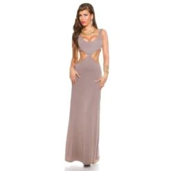 Langes Goddess-Look Maxi-Abendkleid Mit Cut-Outs Cappuccino 13 Langes Goddess-Look Maxi-Abendkleid Mit Cut-Outs Cappuccino -Günstiges Moden Funke Geschäft langes goddess look maxi abendkleid mit cut outs cappuccino6