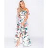 Langes Off Shoulder Maxikleid Mit Palmen Und Volants Weiß 2 Langes Off Shoulder Maxikleid Mit Palmen Und Volants Weiß -Günstiges Moden Funke Geschäft langes off shoulder maxikleid mit palmen und volants weiss