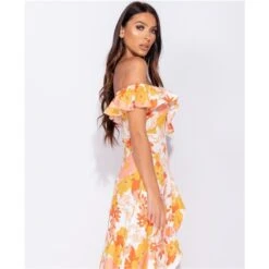Langes Off Shoulder Maxikleid Mit Volants Und Blumen Gelb 13 Langes Off Shoulder Maxikleid Mit Volants Und Blumen Gelb -Günstiges Moden Funke Geschäft langes off shoulder maxikleid mit volants und blumen gelb5
