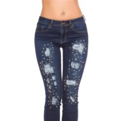 Sexy Damen Röhrenjeans Destroyed-Look Mit Perlen Dunkelblau 15 Sexy Damen Röhrenjeans Destroyed-Look Mit Perlen Dunkelblau -Günstiges Moden Funke Geschäft sexy damen roehrenjeans destroyed look mit perlen dunkelblau7