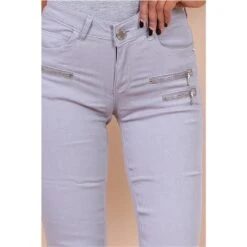 Sexy Figurbetonende Damen Skinny Jeans Mit Zippern Hellgrau 10 Sexy Figurbetonende Damen Skinny Jeans Mit Zippern Hellgrau -Günstiges Moden Funke Geschäft sexy figurbetonende damen skinny jeans mit zippern hellgrau4