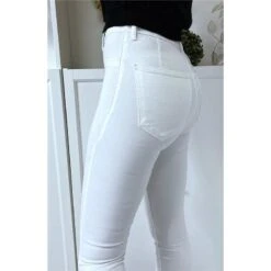 Sexy Hautenge Damen Highwaist Röhrenjeans Weiß 11 Sexy Hautenge Damen Highwaist Röhrenjeans Weiß -Günstiges Moden Funke Geschäft sexy hautenge damen highwaist roehrenjeans weiss5