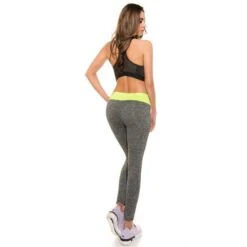 Sexy Jogging Sporthose Fitness Yoga Leggings Grau/Neon Gelb 12 Sexy Jogging Sporthose Fitness Yoga Leggings Grau/Neon Gelb -Günstiges Moden Funke Geschäft sexy jogging sporthose fitness yoga leggings grau neon gelb4