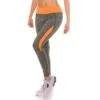 Sexy Jogging Sporthose Fitness Yoga Leggings Grau/Neon Orange -Günstiges Moden Funke Geschäft sexy jogging sporthose fitness yoga leggings grau neon orange