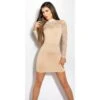 Sexy Langarm Minikleid Mit Spitze Und Stehkragen Beige 1 Sexy Langarm Minikleid Mit Spitze Und Stehkragen Beige -Günstiges Moden Funke Geschäft sexy langarm minikleid mit spitze und stehkragen beige