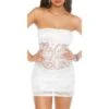 Sexy Party Bandeau Minikleid Aus Spitze Weiß 1 Sexy Party Bandeau Minikleid Aus Spitze Weiß -Günstiges Moden Funke Geschäft sexy party bandeau minikleid aus spitze weiss