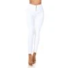 Skinny Damen High Waist Röhrenjeans Weiß -Günstiges Moden Funke Geschäft skinny damen high waist roehrenjeans weiss